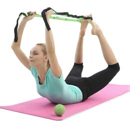 Yoga Stretch Strap Belt Waist Leg Yoga Strap With Multiple Grip Loops For Yoga Physical Therapy Training H1026