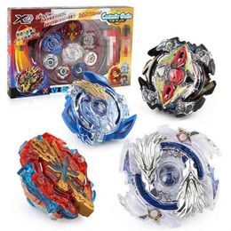 Bayblade 4pcs/set Spinning Top Arena Spinning Top Metal Fight Spinning Top Metal Fusion Children Gifts Classic Toys Gift YH1175 X0528