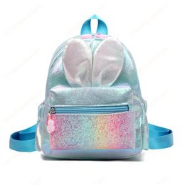 Kids Mini Backpack Purse Cartoon Cute Rabbit Ear School Bags for Baby Girls Backpacks