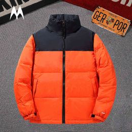 2021 Casual Down Jacket Men Winter Thicken Parka Coat Fashion Stand Collar Patchwork Puffer Coats Mens Korean Jackets Streetwear Y1103