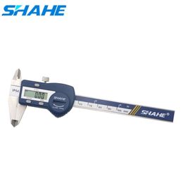 SHAHE Stainless Steel Digital Calliper 4 "100mm Vernier Callipers Micrometre IP54 Waterproof paquimetro digital Measuring Tools 210922