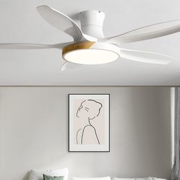 Ceiling Fans 60 Inch Large Wind Nordic Fan Lamp Dining Room Living Household Low Floor With Electric Chande