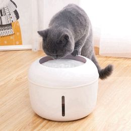 USB Dog Pet Drinker Feeder Automatic Pet Cat Water Fountain Bowl Pet Fountain Drinking Water Dispenser For Dogs Cats Y200922