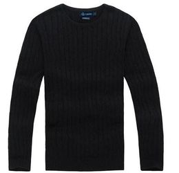 Men's Sweaters New High Quality Mile Wile Polo Brand Twist Sweater Knit Cotton Jumper Pullover Small Horse Game