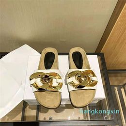 The latest big diamond buckle slippers Ladies sandals Luxury quality High-end fashion three-color options Full of modern sense san