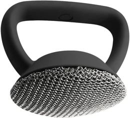 Cast Iron Scrubber,Upgraded Chainmail Brush,Cleaner for Pans and Pots,Ergonomic Food Safe Design,Perfect for Cleaning Cast Iron Cookware,Grills and Griddles