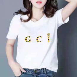 New women's T-shirt stylist style letter summer hip hop short sleeve luxury designer casual T-shirtSS