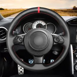 Steering Wheel Covers DIY Hand-stitched Customization Anti-Slip Wear-Resistant Cover For BRZ 2021 -2021 Car Interior Decoration