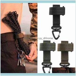 Hooks Rails Storage Housekeeping Organisation Home & Gardenmulti-Purpose Glove Hook Buckle Fan Outdoor Tactical Gloves Climbing Rope Adjust