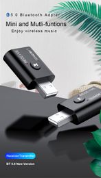 2 in 1 USB bluetooth adapter transmitter& reciver 3.5mm Jack AUX USB Stereo Music Wireless Adapter for TV Car PC Headphone BT