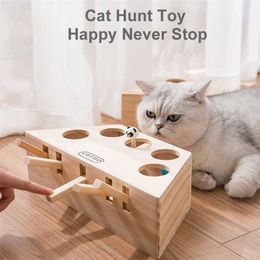 Cat Puzzle Toy Catch Hunt Mouse Game Funny Owner And Pet Interactive Toys Teaser Kitten Goods For Cats 211122