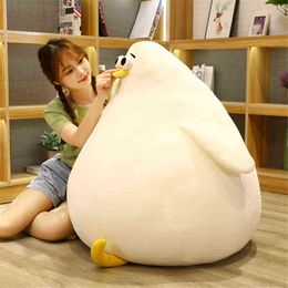85cm Giant Round Soft Penguin Plush Pillow Fluffy Lazy Sofa Living Room Decoration Nice Plush Toy for Kids Surprise Gift