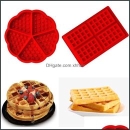 Kitchen, Dining Bar Home & Gardenwaffle Sile Mold Diy Cake Mod Bakeware Nonstick Baking Kitchen Aessories Mods Drop Delivery 2021 Mbcba