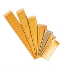 yellow mailing bags Australia - Yellow Protective Packaging Kraft Paper Bubble Bag Self Seal Adhesive Bubbles Mailer Long Mailing Bags Shockproof Packagings Envelope