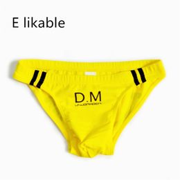 E Likeable youth fashion cartoon men's underwear low waist cotton sexy comfortable breathable briefs 210730