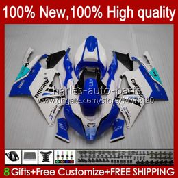 Bodywork For Aprilia Mille RV60 RSV-1000 RSV 1000 R 1000R 1000RR 04 05 06 Body Kit 11No.180 RSV1000RR RSV1000R 2004 2005 2006 RSV1000 R RR 04-06 OEM Fairing blue white