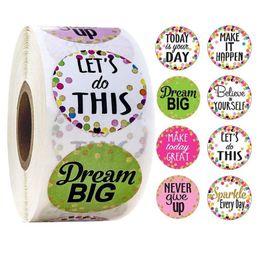 Gift Wrap 500pcs/roll Toys Stickers Diary Scrapbooking Teacher Incentive Reward Sticker 57BB