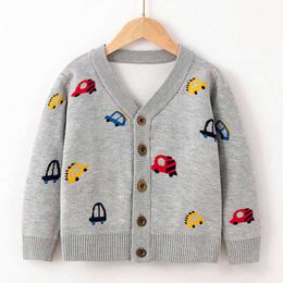 Baby Boy New Sweaters Autumn Winter Children Cartoon Knitted Pullover Jacket Warm Outerwear Kid Boy Casual Coat Clothing Y1024