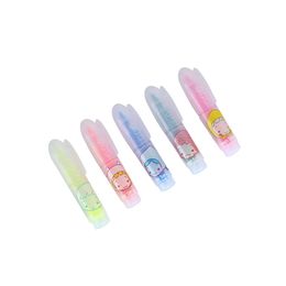 Highlighters 5 Pcs/pack Lovely Girl Mini Highlighter Paint Marker Pen Cute Drawing Liquid Chalk Stationery School Office Supply Kids