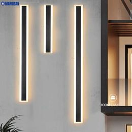 Modern Minimalist LED Wall Light For Bedroom Living Room Dining Corridor Indoor Outdoor Warm Home Deco Lamps Luminaire Dimmable 210724