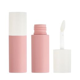 Pink Lip Gloss Bottle With White Lid Empty Cosmetic Container Tool Makeup Organizer