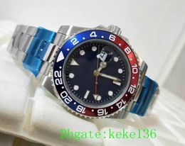 2 Colours Topselling High Quality Watch 40mm GMT Black Dial 116719 16719BLRO Red Blue Pepsi Bezel Asia 2813 Movement Mechanical Automatic Mens Luminescent Watches