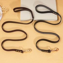 Pet leashes dog supplies Explosion-proof leather dogs leash for pets walking