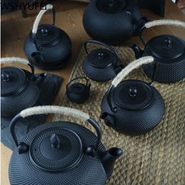 Cast Iron Tea Pot Stainless steel Philtre Cast Iron Teapot for Boiling Water Oolong Tea Home Induction Cooker Tea Kettle