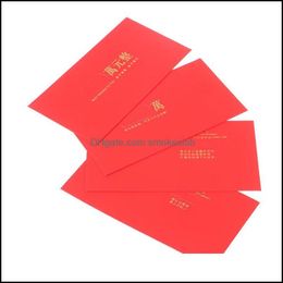 Greeting Event Festive Party Supplies Home & Gardengreeting Cards 10Pcs/Set Year Wedding Red Envelope Chinese Spring Festival Drop Delivery