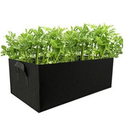 Planters & Pots Garden Tools Growing Bag Rectangle Container Pot Gardening Planter Pouch Root For Vegetables Jardinage