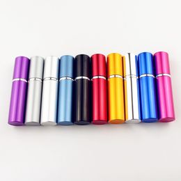 Party Favor 5ml Portable Mini Aluminum Refillable Perfume Bottle With Spray Empty Makeup Containers With Atomizer