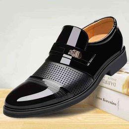 Dress Shoes Casual Men Real Leather Original Brand Formal Winter Luxury Soft Anti-Slip Oxfords Classic Big Size 48 220223