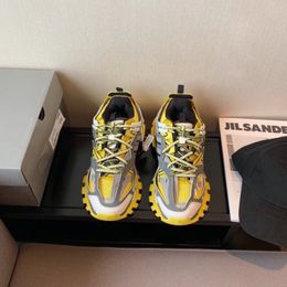 Damen Mesh Nylon bedruckte Schuhe 3M Triple S Plattform Casual Luxus Designer Herren Track 3.0 Wandersneaker Leder Trainer gjgjfgm