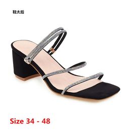 Summer Pumps Gladiator Sandals Shoes Women High Heels Sandal Lady Pump Shoes Small Big Size 34 - 48