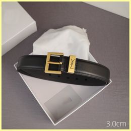 Belts Genuine Leather Belt For Women 3.0cm Width Fashion Men Designer Belts Letters Buckle Womens Luxury Waistband Cintura Ceintures Grtel New 0A0V