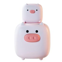 Other Clocks & Accessories Practical USB Cartoon Silicone Pig Touch Night Light Alarm Clock With Temperature Button Version