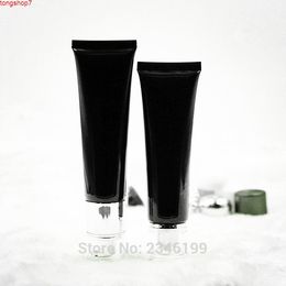 Wholesale 50ML50g 50pcs Mysterious Black Cosmetic Soft Tube Shampoo Body Lotion Container Plastic Packaging For Travelhigh quatity