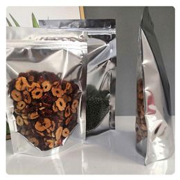 2021 Mylar Bags Resealable Stand Up Bags Reusable Food Storage Aluminum Foil Pouch Bags for Coffee Beans Cookie Snack Dried Flowers Tea