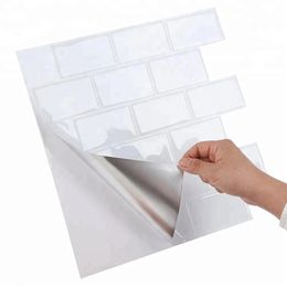 12*12 inch Self adhesive Wallpaper Avaliable Peel and Stick 3D Effect Tiles 210308