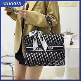 -MIRROR Luxury Handbag Red Ins Popular Tote Designer Evening Bags Portable Large Capacity Vegetable Basket Women's Leisure Trend Store