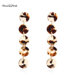 Stud Banny Pink Sexy Pattern Round Statement Studs Earrings For Women Chunky Resin Square Geometric Prevent Allergy