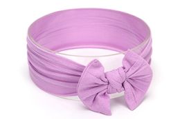 New Baby Girls Bow Headbands Europe Style big wide bowknot hair band 10 colors Children Hair Accessories Kids Headbands