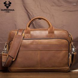 Men Briefcase Travel Bag For Laptop Business Leather Shoulder Messenger Bags Office Handbag Tote Multifunction1