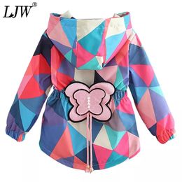 fashion Children's winter coat red grey Autumn kids jacket sleeve baby girl's 3-12Y 211011