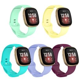 Silicone Replacement Straps TPE Band For Fitbit Versa 3 Fitbit Sense Watch Classic Bracelet Wrist Strap Band With Needle Clasp for Watchband