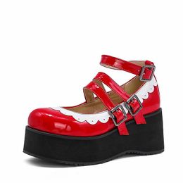 -Vestido Zapatos Mujeres Zapatillas de deporte escondidas Tacones ocultos Altura Aumentar las damas Cuña Alto Top Top Plataforma de otoño Estilo japonés