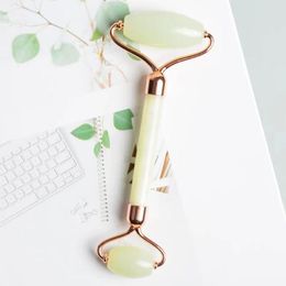 Facial Massage Roller Double Head Natural Jade Rollers Massager Face Care Tool Slimming Anti Wrinkle Cellulite Beauty Healing Health