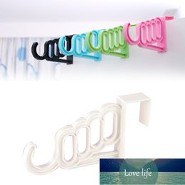 Multi-Function Home Accessories Foldable Clothes Hanger Drying Rack 5 Hole Suit Bathroom Door Plastic Organizer Storage Rack Factory price expert design Quality