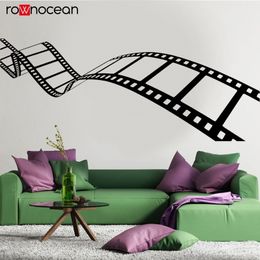 Pattern Art Bedroom Movie Action Film Reel of Film Home Decor For Living Room Wall Vinyl Sticker Decals Mural Room Design 3R35 210308