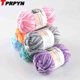 1PC TPRPYN 1pc=50g 95M Milk cotton Yarn For Knitting knit yarn wool to crochet thread worsted handmade Needlework knitted yarn Y211129